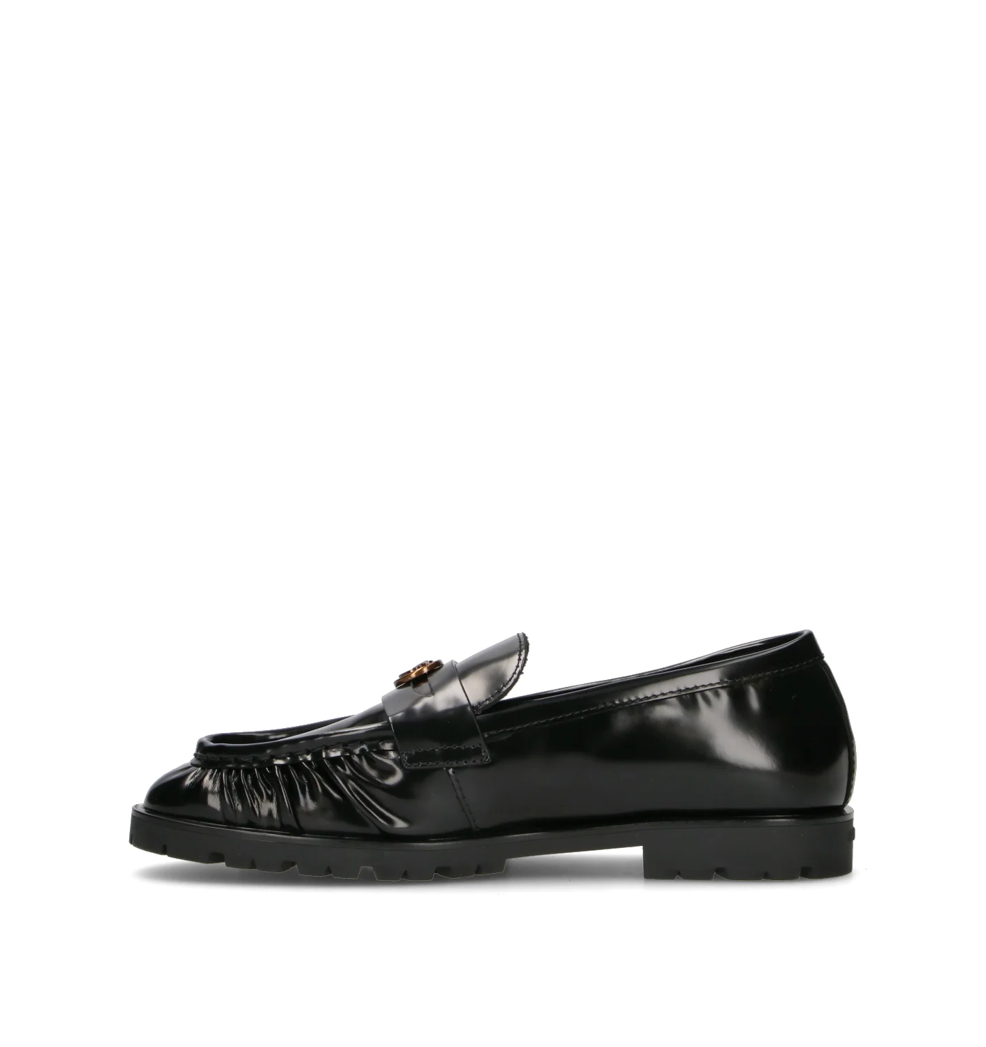 PINKO Mocassino donna nero in pelle - Image 4