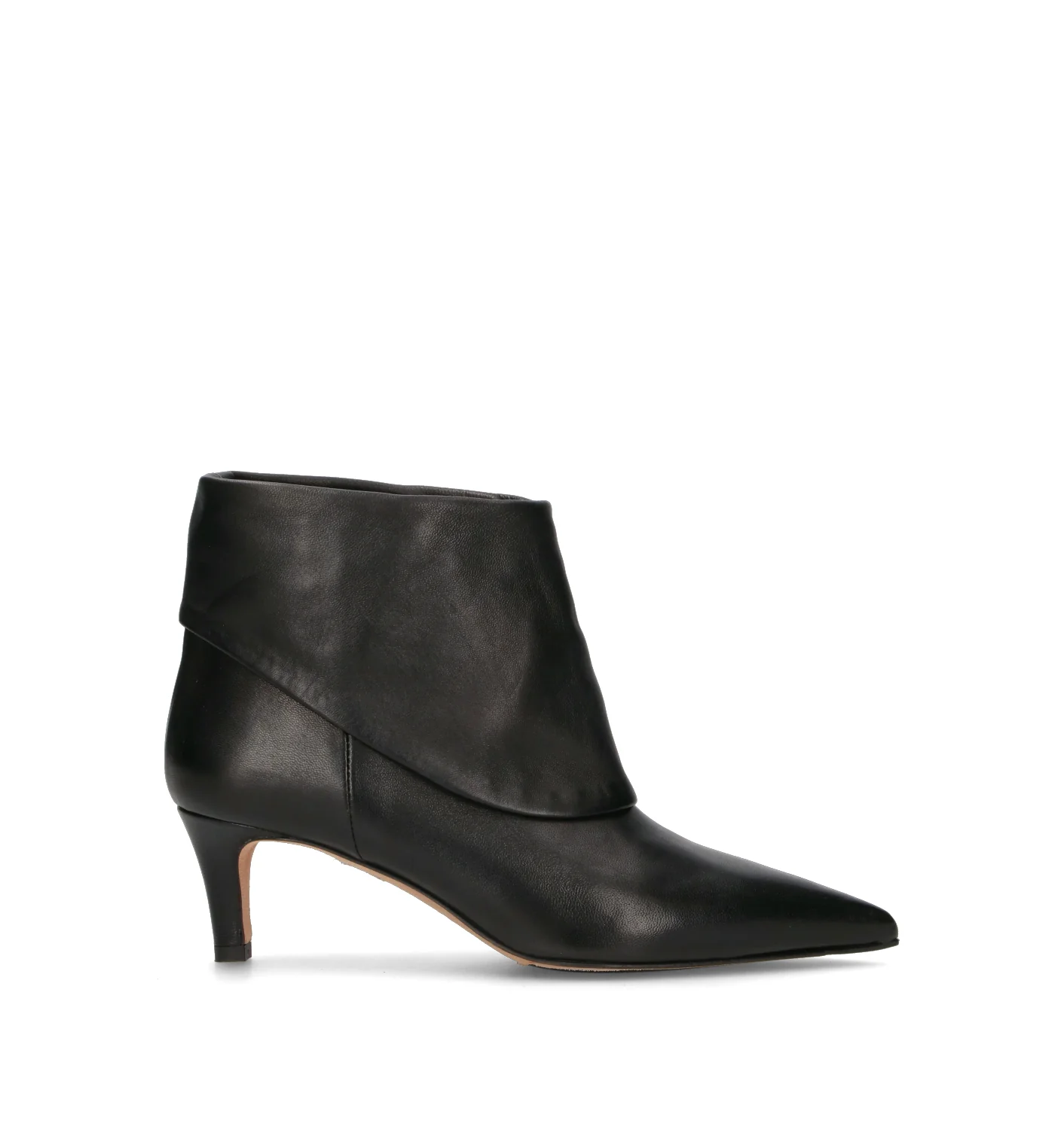 THE SELLER Tronchetto donna nero in pelle