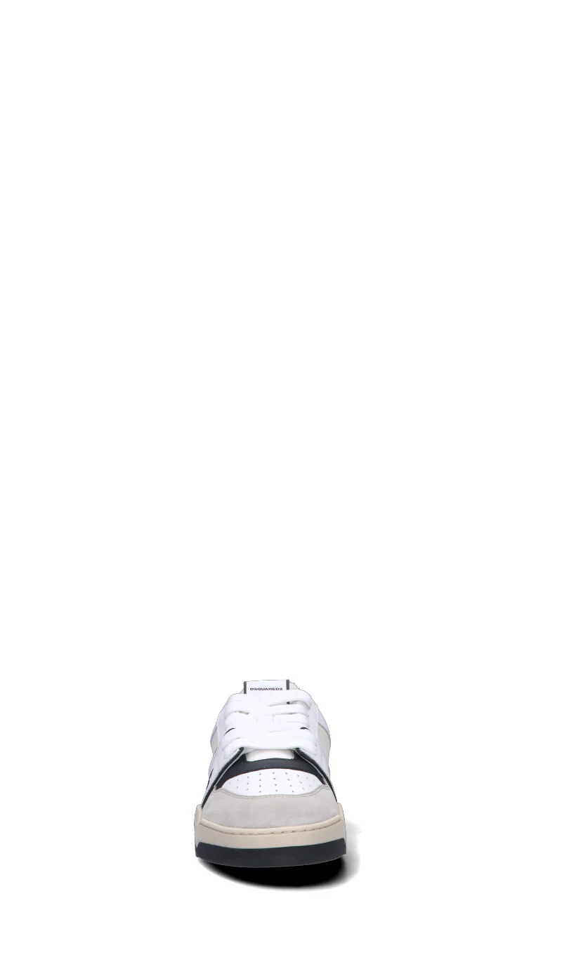 DSQUARED2 Sneaker uomo bianca/grigia/nera in pelle - Image 3