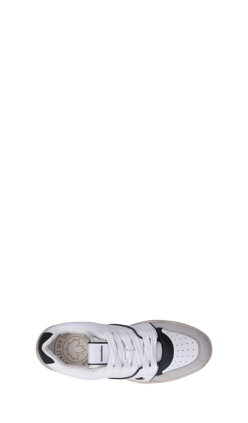DSQUARED2 Sneaker uomo bianca/grigia/nera in pelle - Image 5