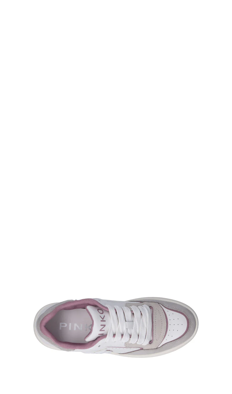 PINKO Sneaker donna bianca in suede - Image 5