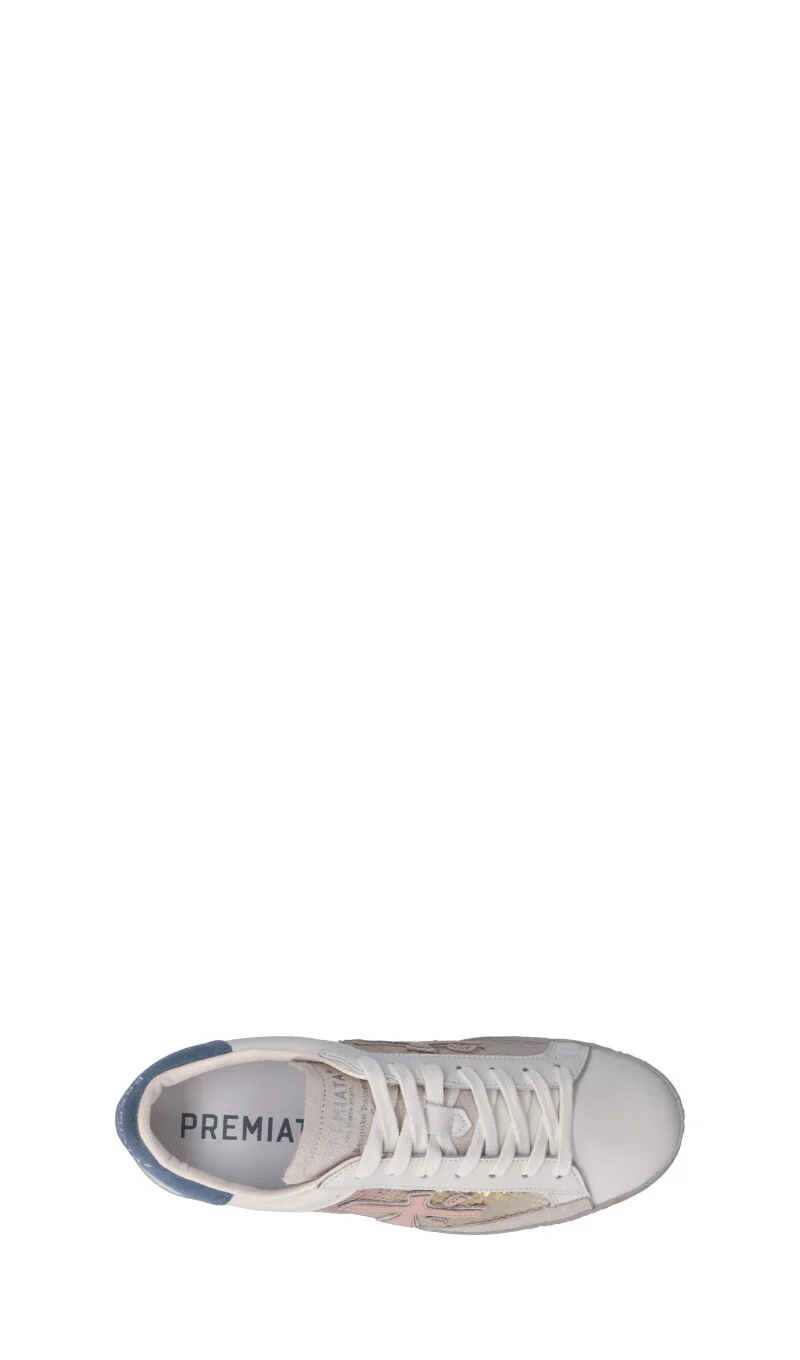 PREMIATA Sneaker donna panna/marrone/blu in pelle - Image 5