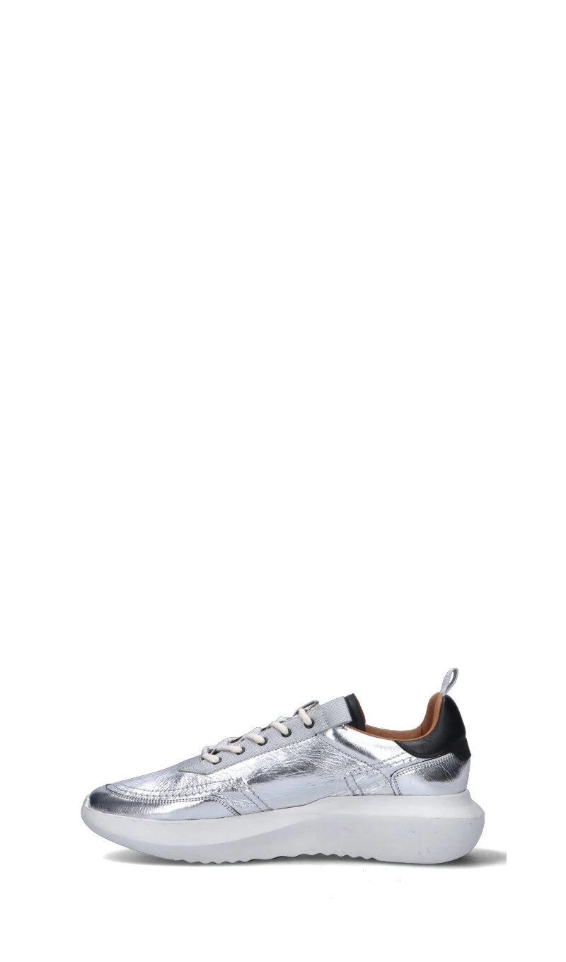 ESSEUTESSE Sneaker uomo argento in pelle - Image 4