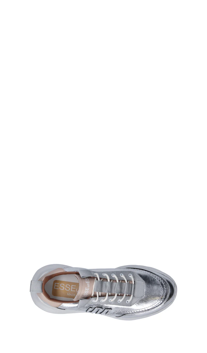 ESSEUTESSE Sneaker donna argento in pelle - Image 5