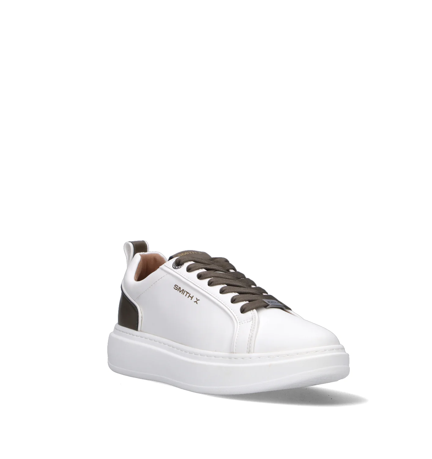 SMITH X Sneaker uomo bianca/marrone - Image 2