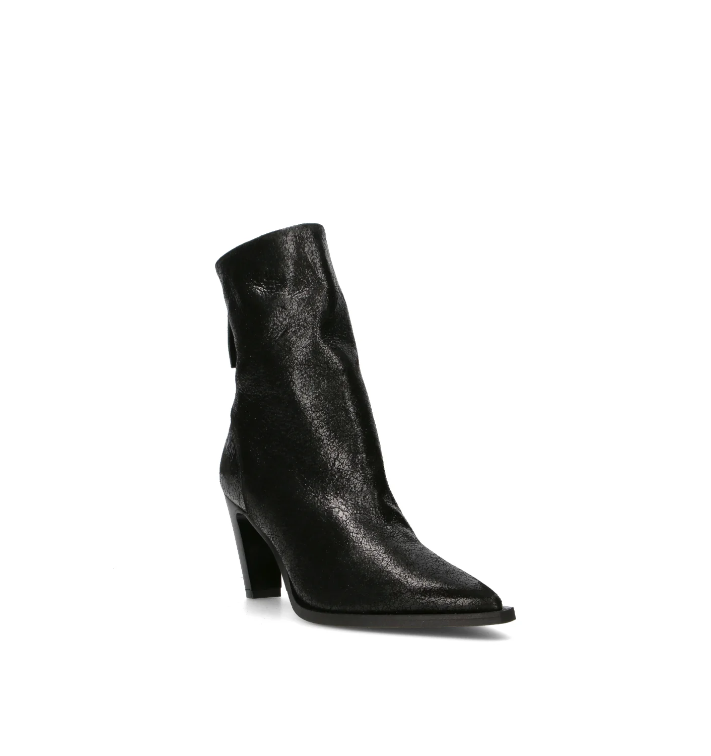 HALMANERA Tronchetto donna nero in pelle - Image 2