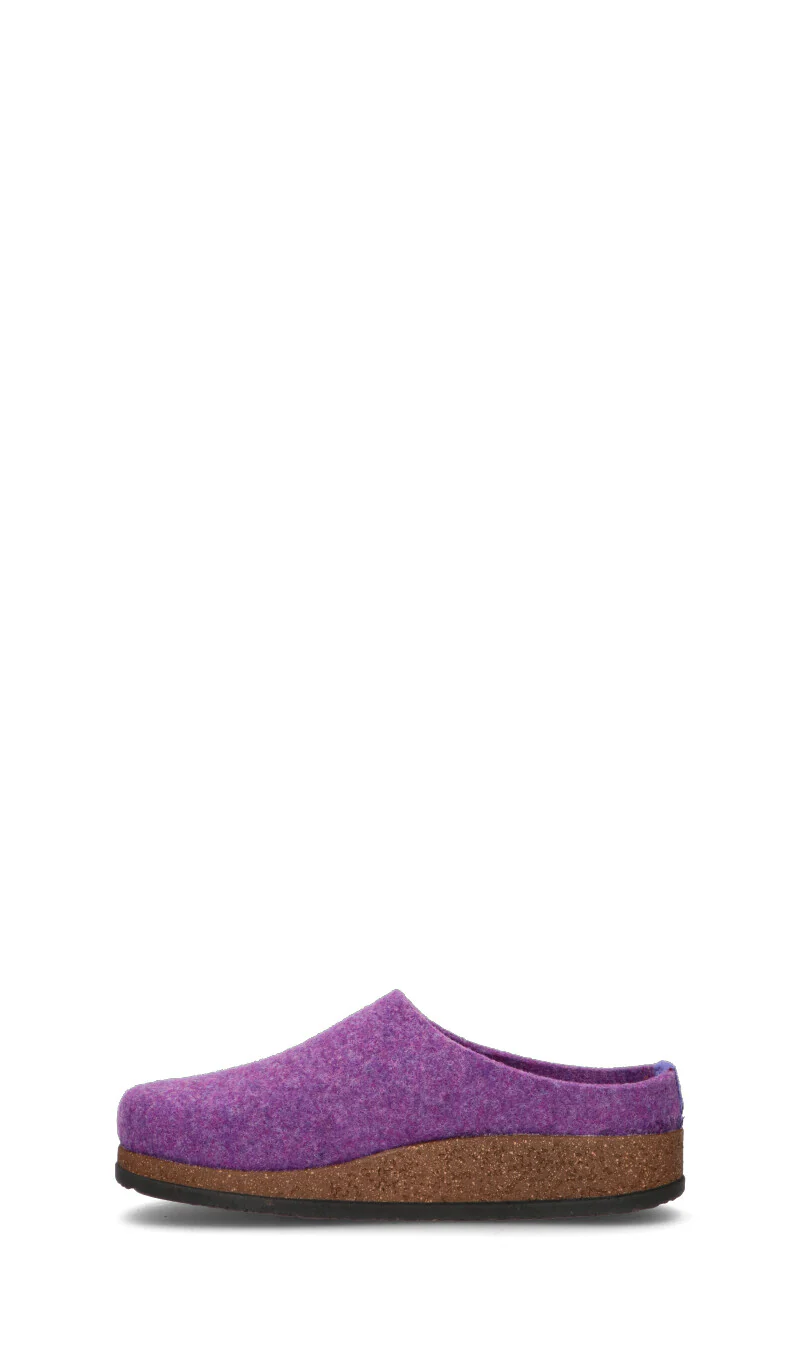 LE TIROLESI Pantofola donna viola in lana - Image 4