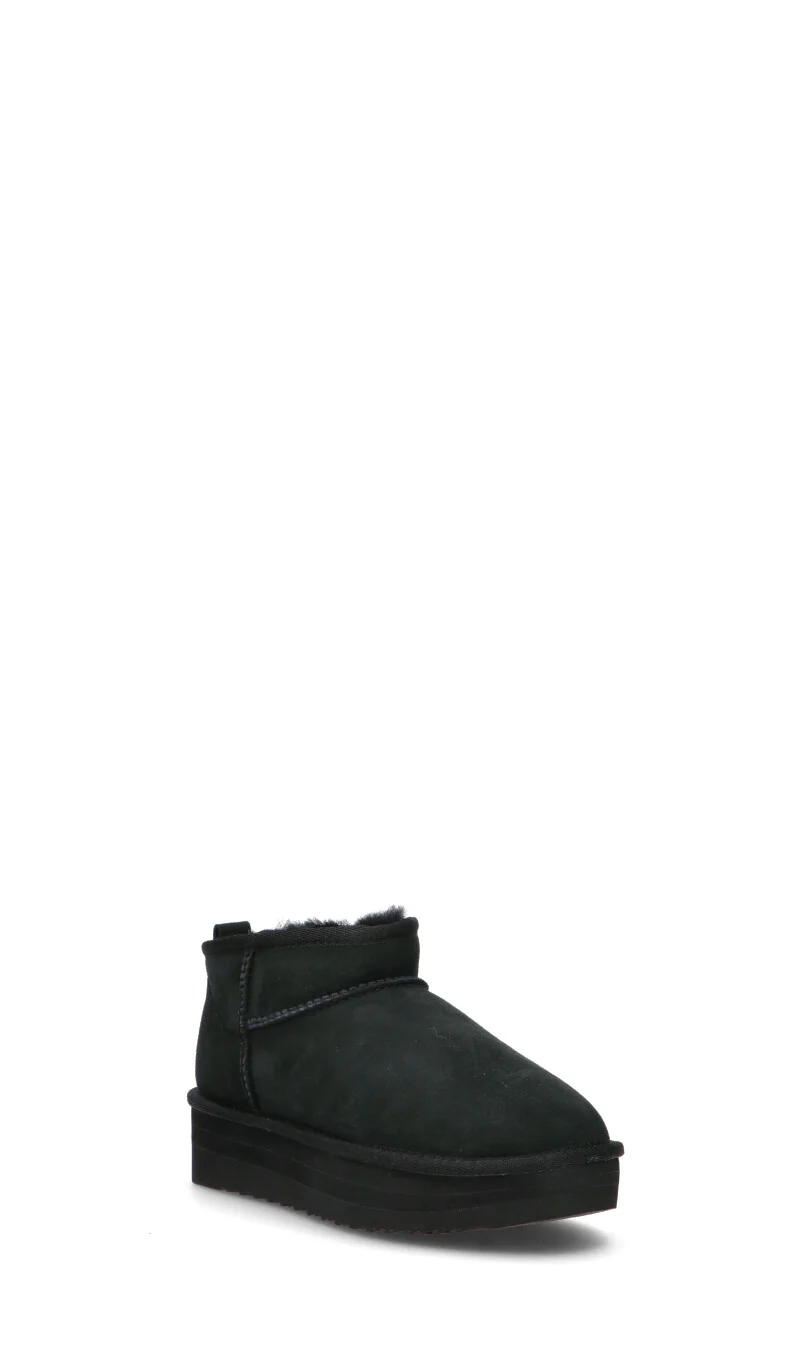 SHEEPSKIN Stivaletto pelo donna nero in suede - Image 2