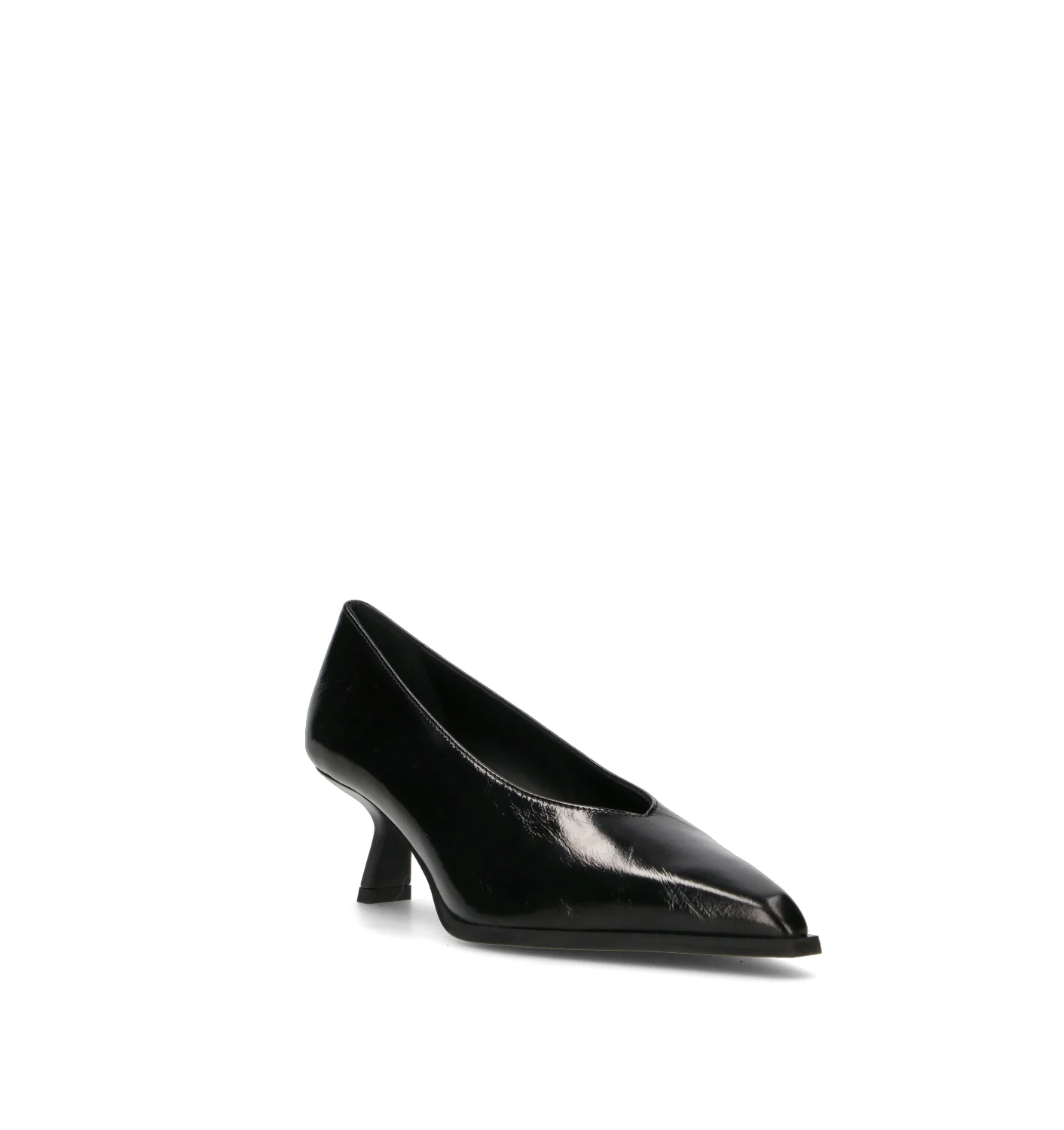 POEVE Décolleté donna nero in pelle - Image 2