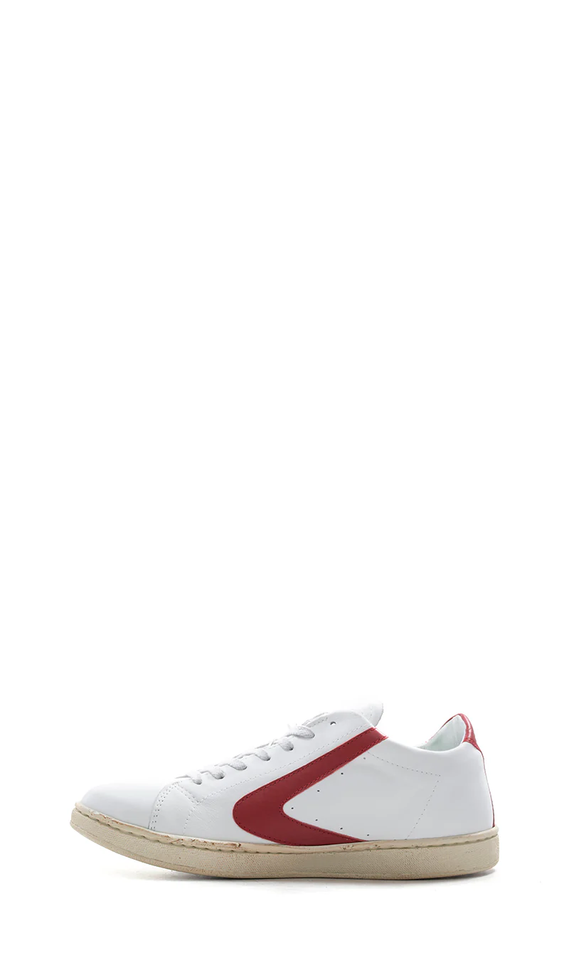 VALSPORT Sneaker uomo bianca/rossa in pelle - Image 2