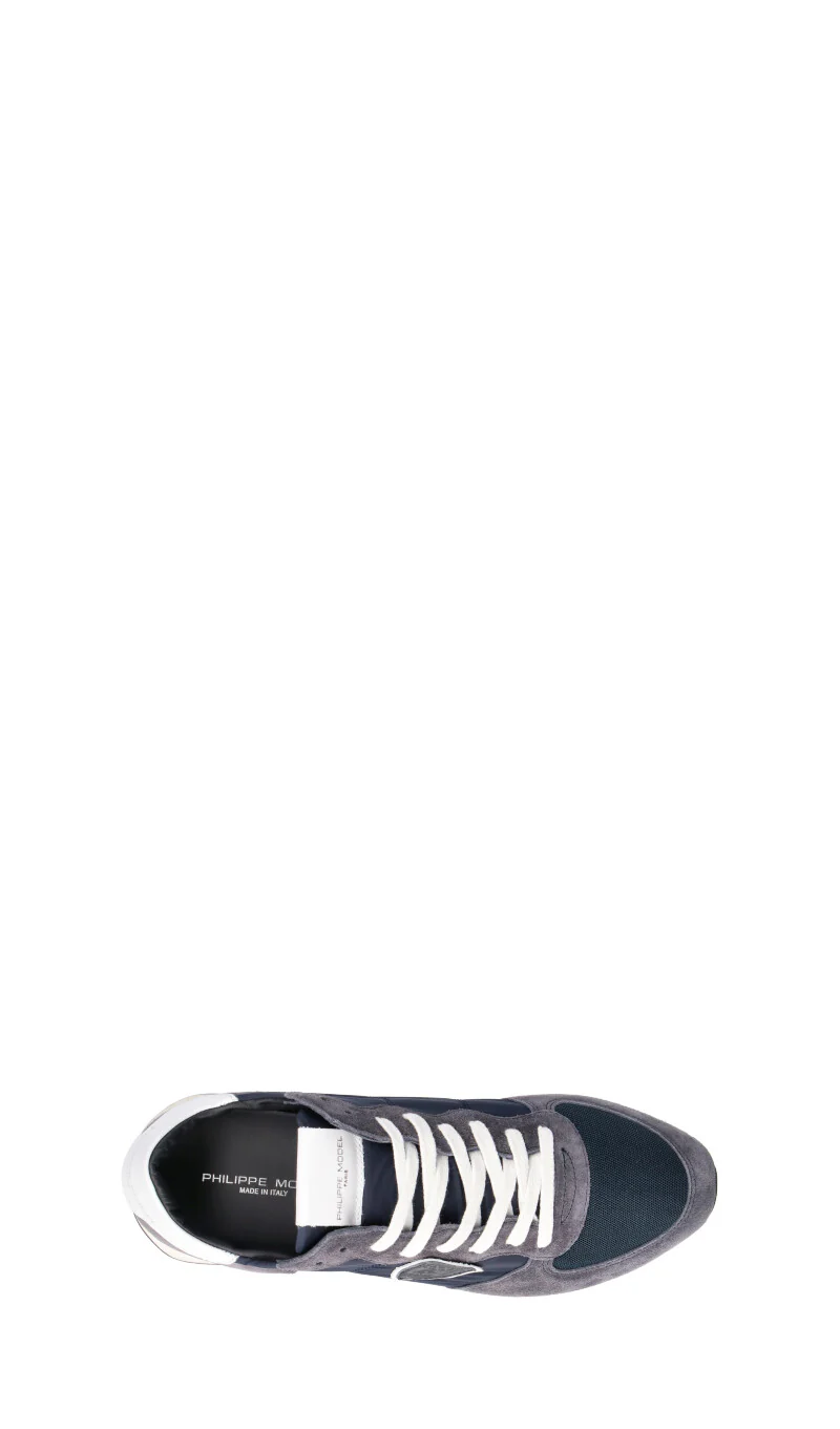 PHILIPPE MODEL Sneaker uomo blu in suede - Image 5