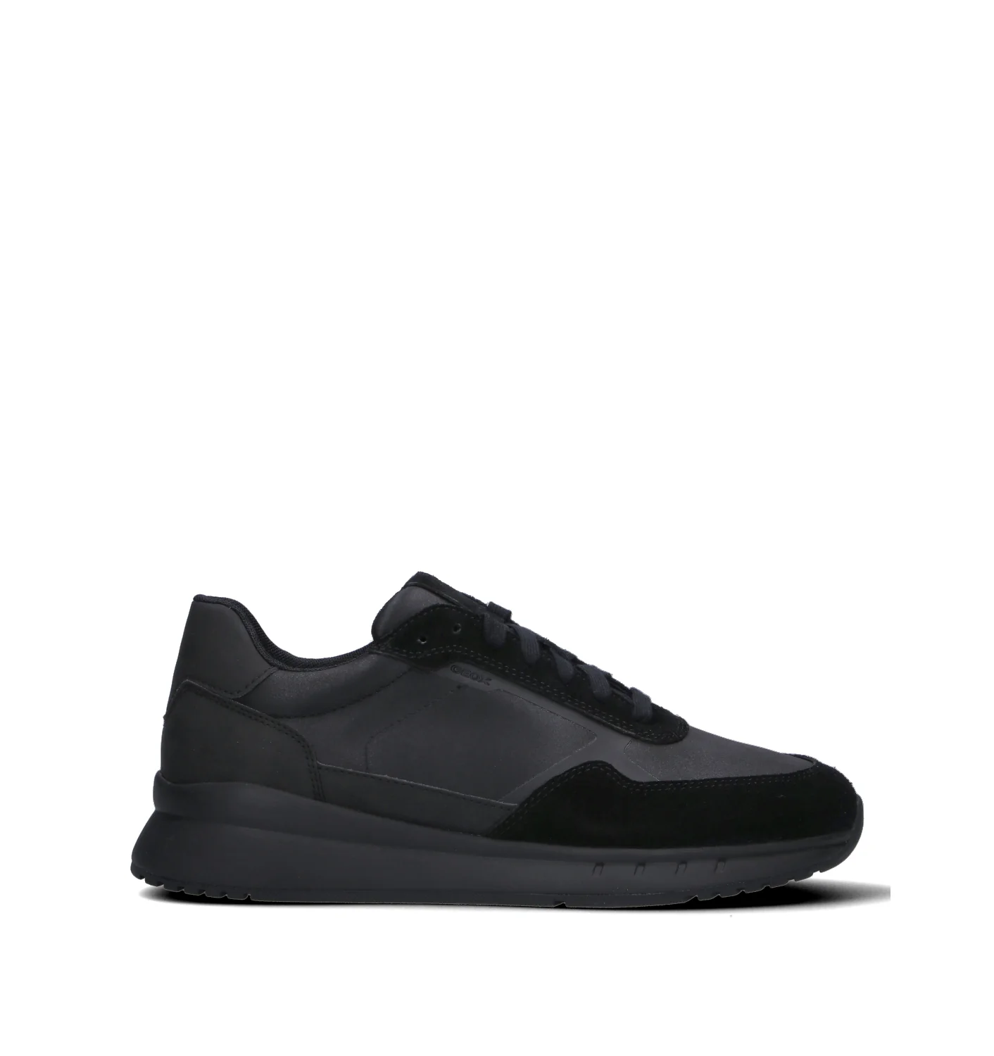 GEOX Sneaker uomo nera in pelle