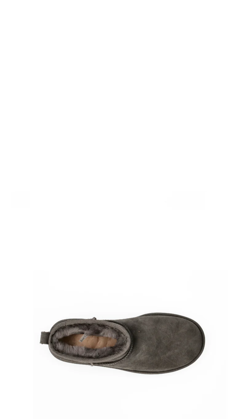UGG CLASSIC ULTRA MINI Tronchetto donna grigio in suede - Image 5