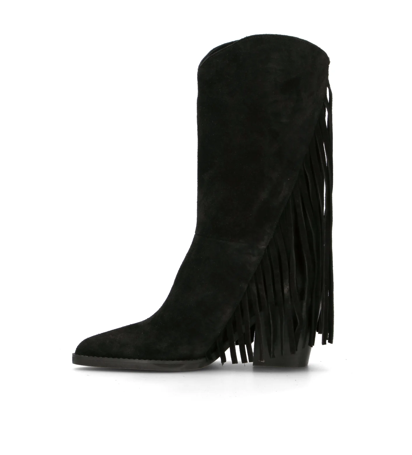EXE Stivale donna nero in suede - Image 4