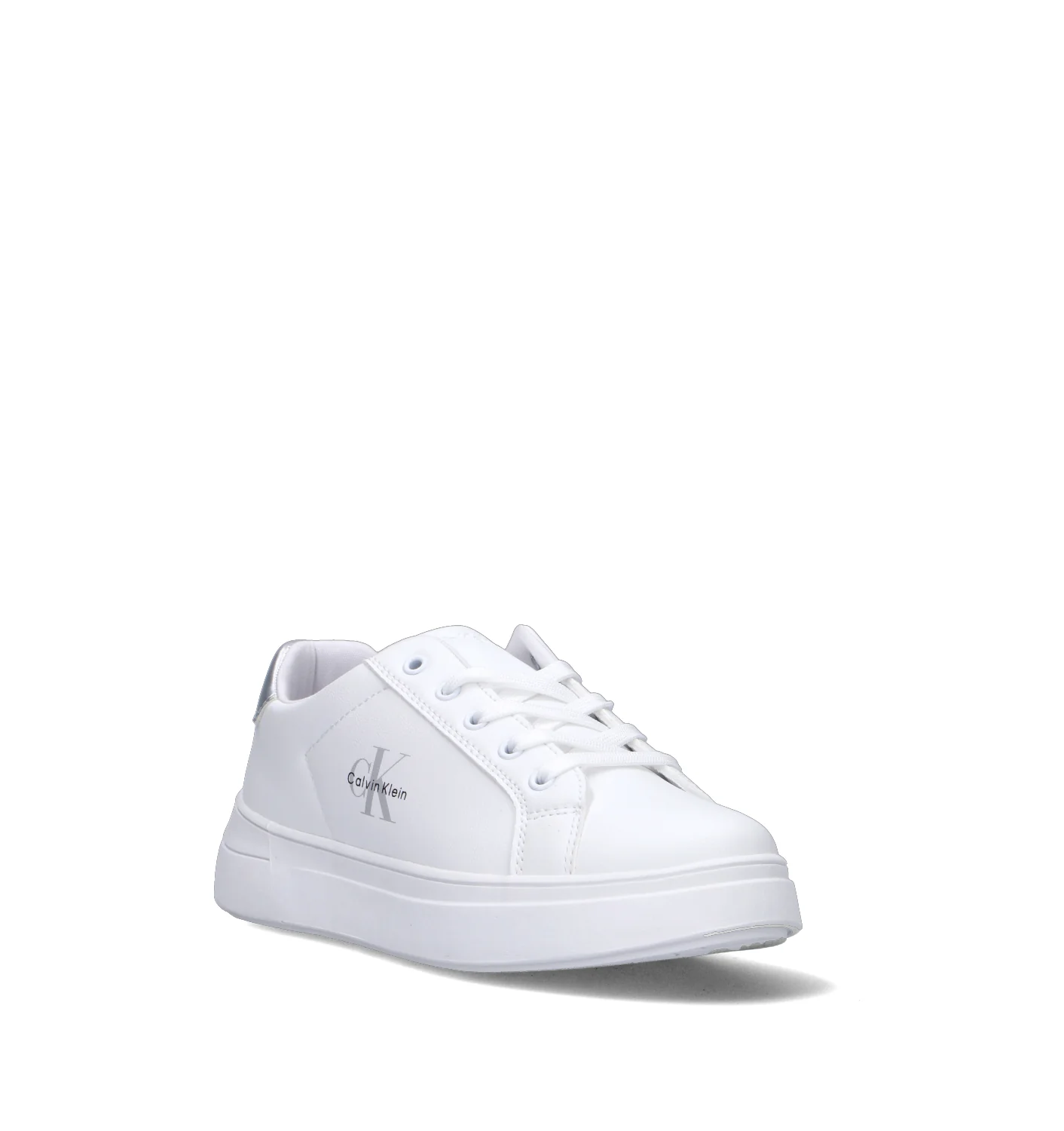 CALVIN KLEIN Sneaker ragazza bianca/argento - Image 2