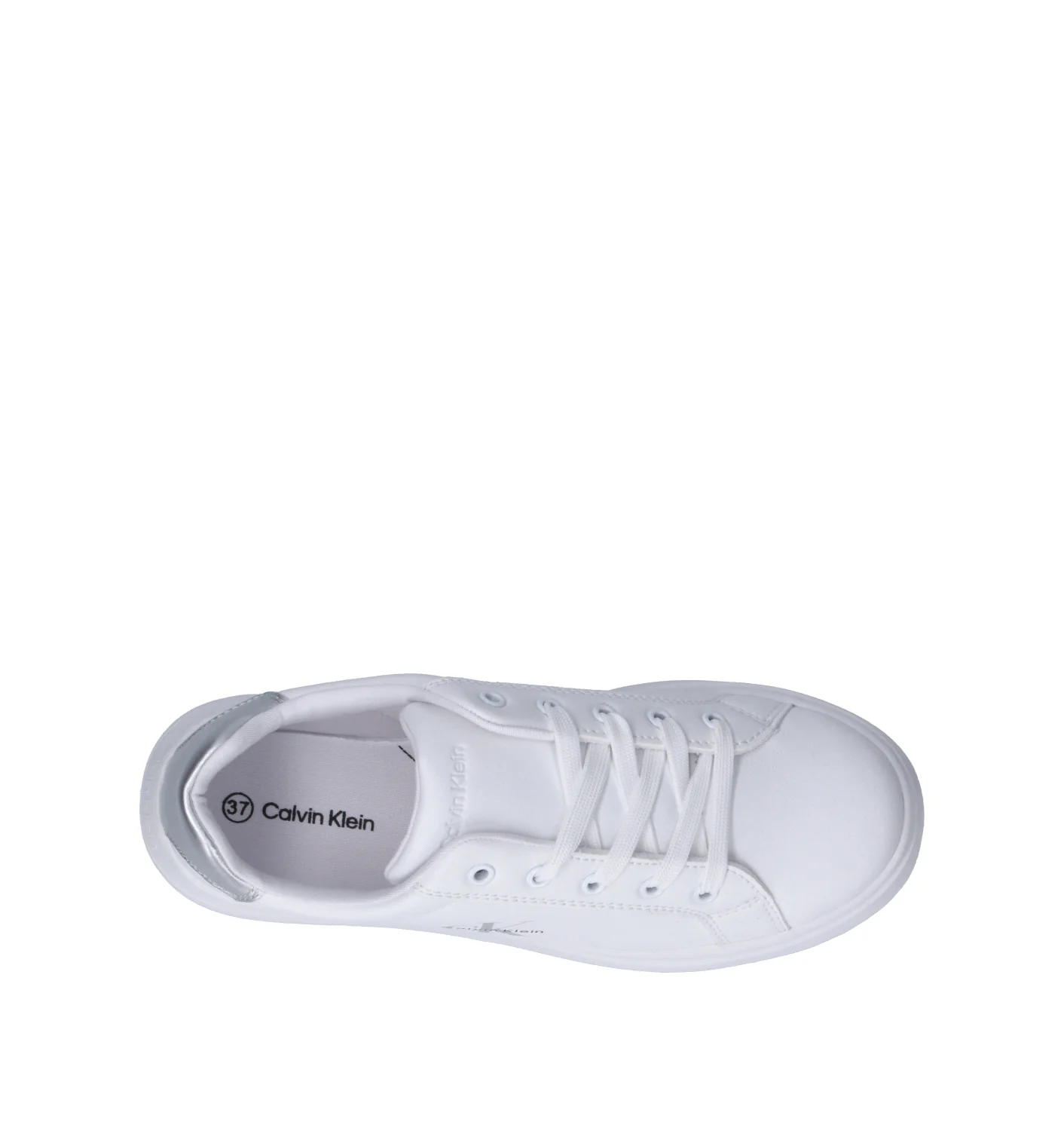 CALVIN KLEIN Sneaker ragazza bianca/argento - Image 5