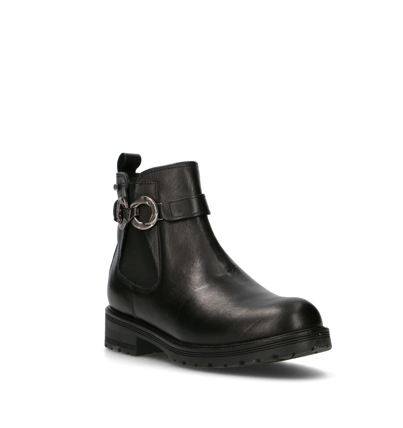 VALLEVERDE Tronchetto donna nero in pelle - Image 2
