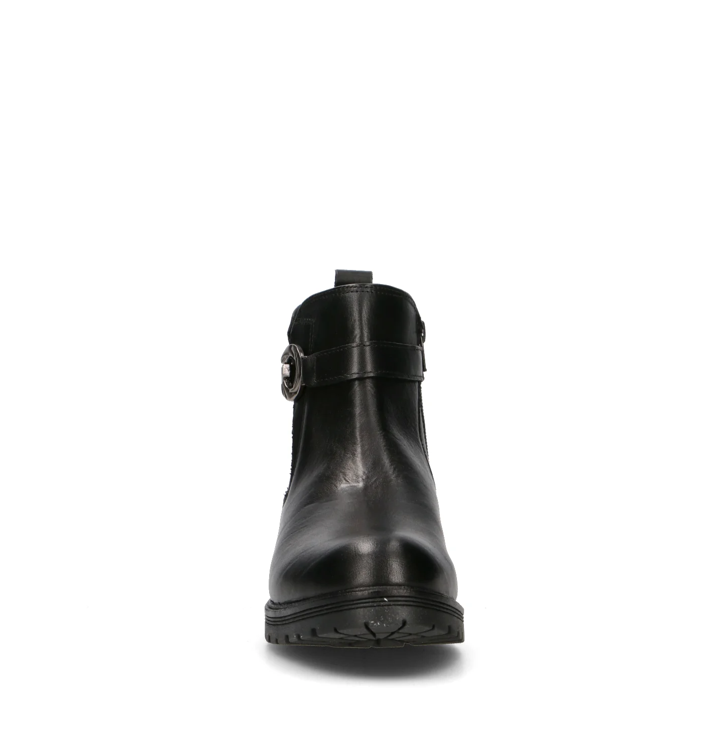 VALLEVERDE Tronchetto donna nero in pelle - Image 3