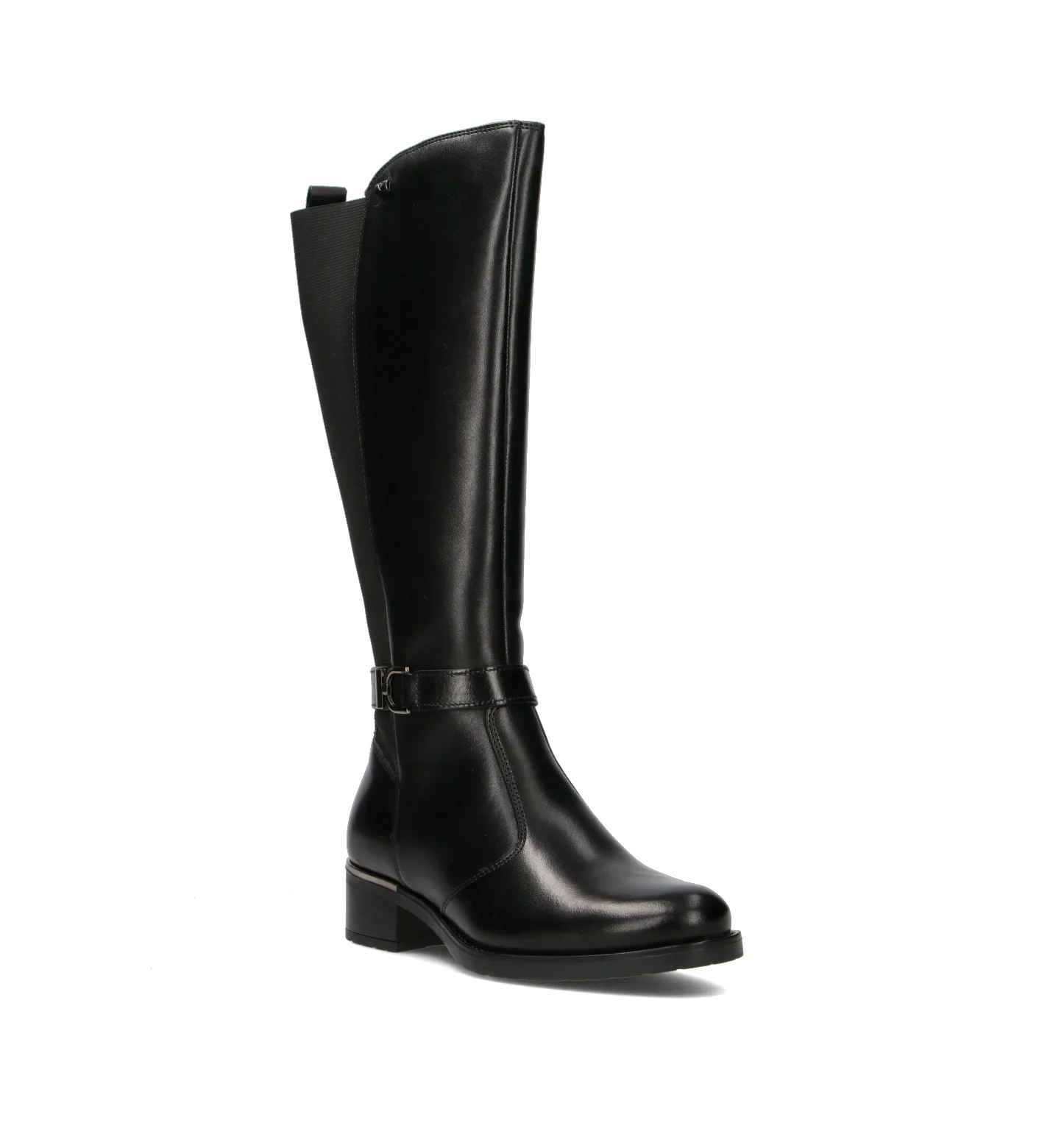VALLEVERDE Stivale donna nero in pelle - Image 2