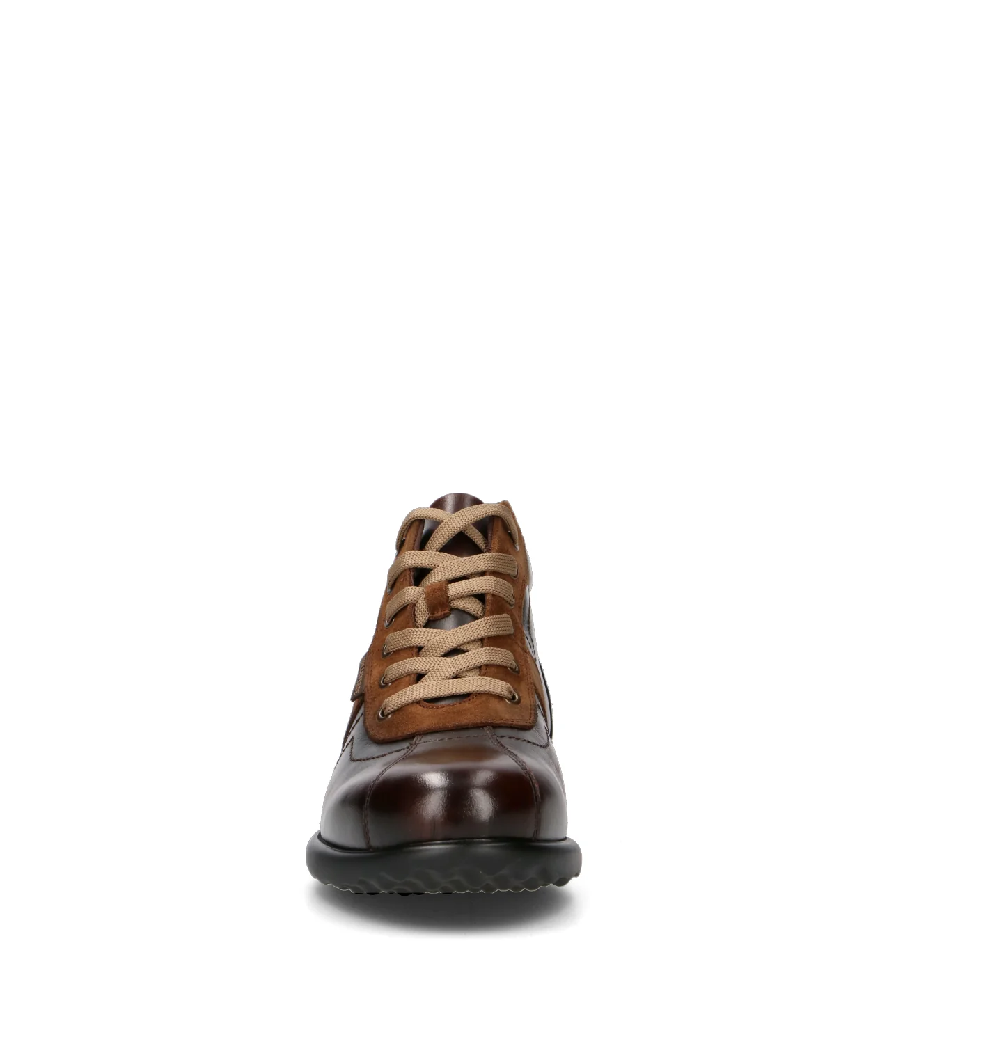 VALLEVERDE Sneaker uomo marrone in pelle - Image 3