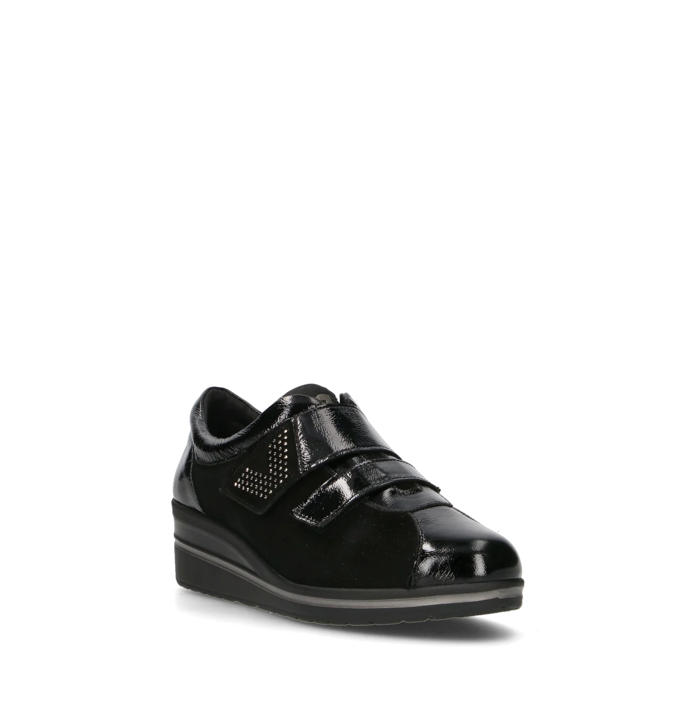 VALLEVERDE Scarpa comfort donna nera in suede - Image 2