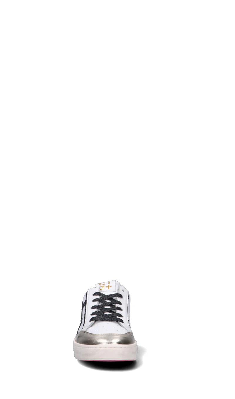 GIO+ Sneaker donna bianca/nera in pelle - Image 3