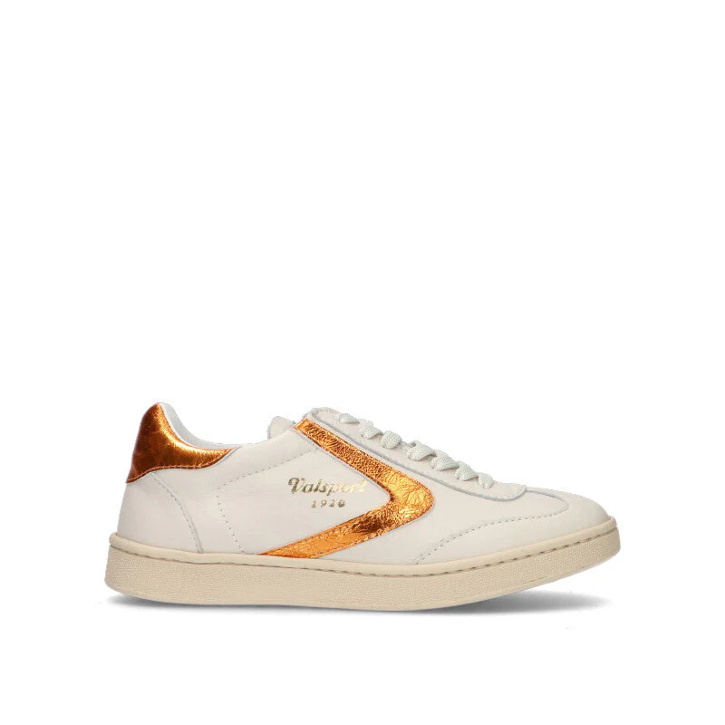 VALSPORT OLIMPIA Sneaker donna bianca/arancio in pelle