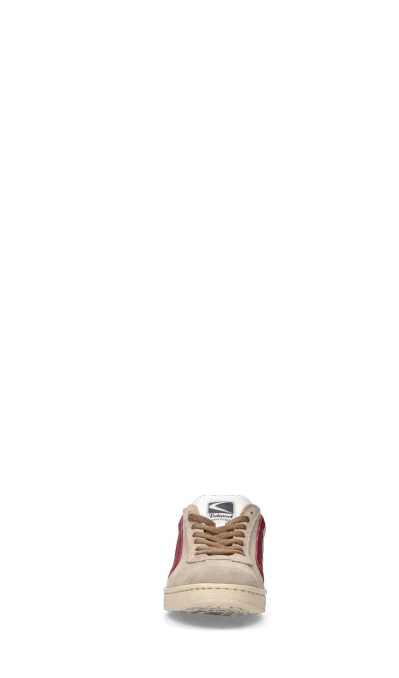 VALSPORT Sneaker uomo beige/bordeaux in suede - Image 3