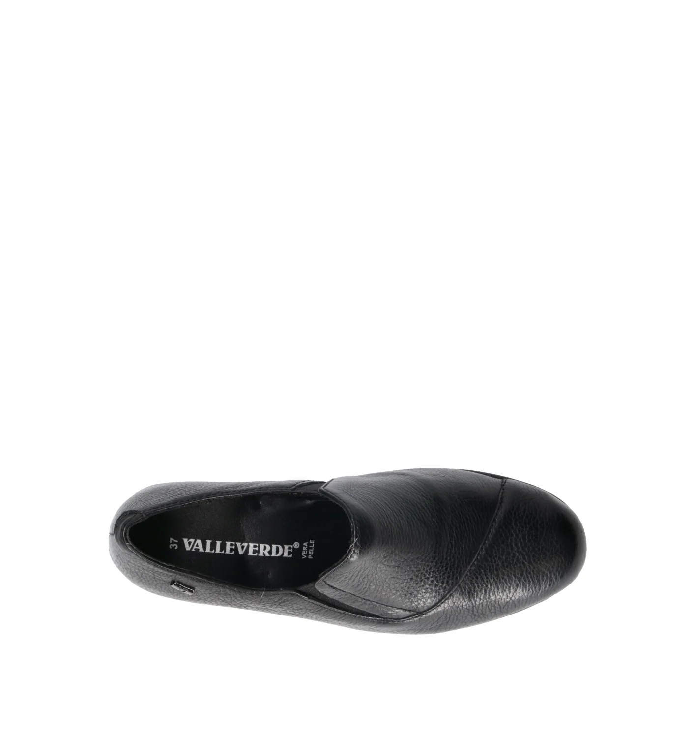 VALLEVERDE Scarpa comfort donna nera in pelle - Image 5