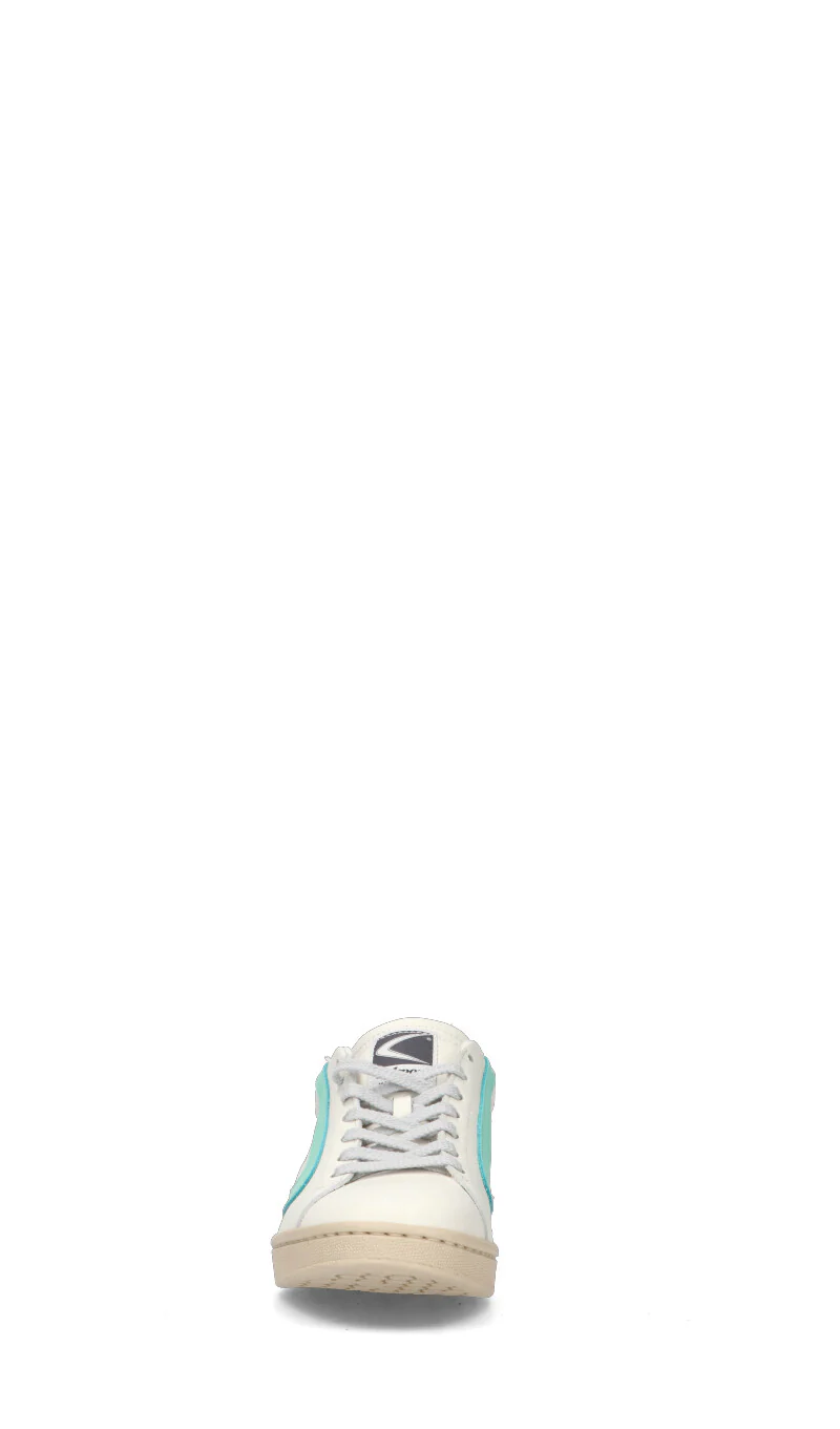 VALSPORT TOURNAMENT Sneaker donna bianca/acquamarina in pelle - Image 3