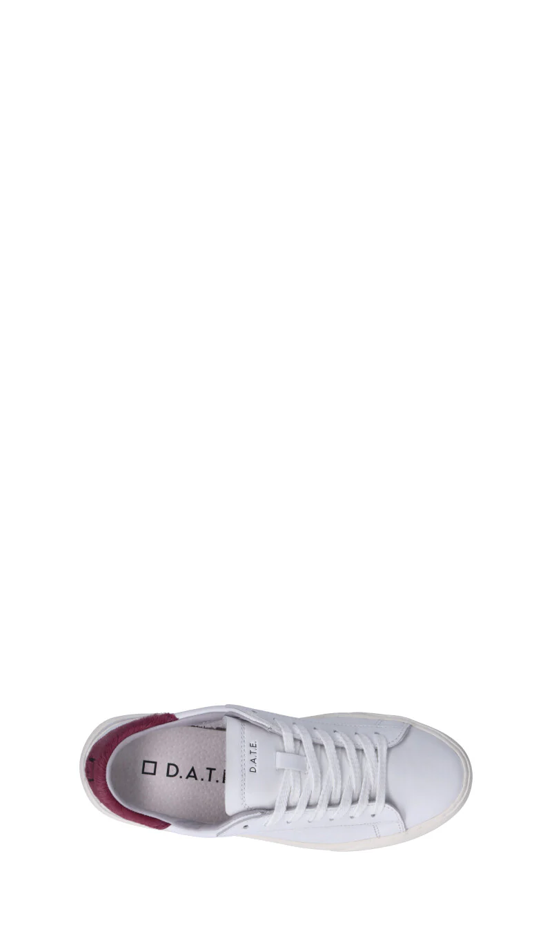 D.A.T.E. Sneaker donna bianca/magenta in pelle - Image 5