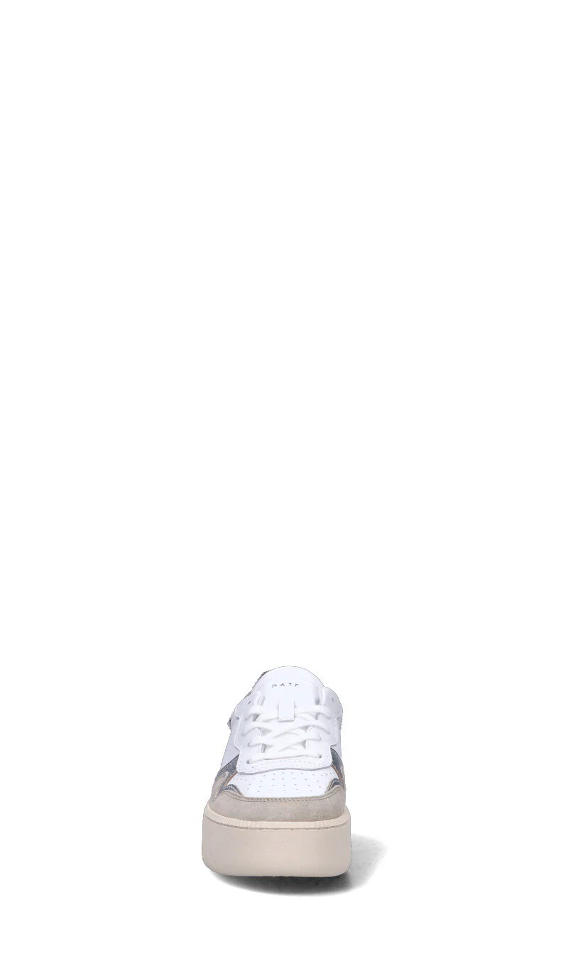 D.A.T.E. Sneaker donna bianca/beige in pelle - Image 3