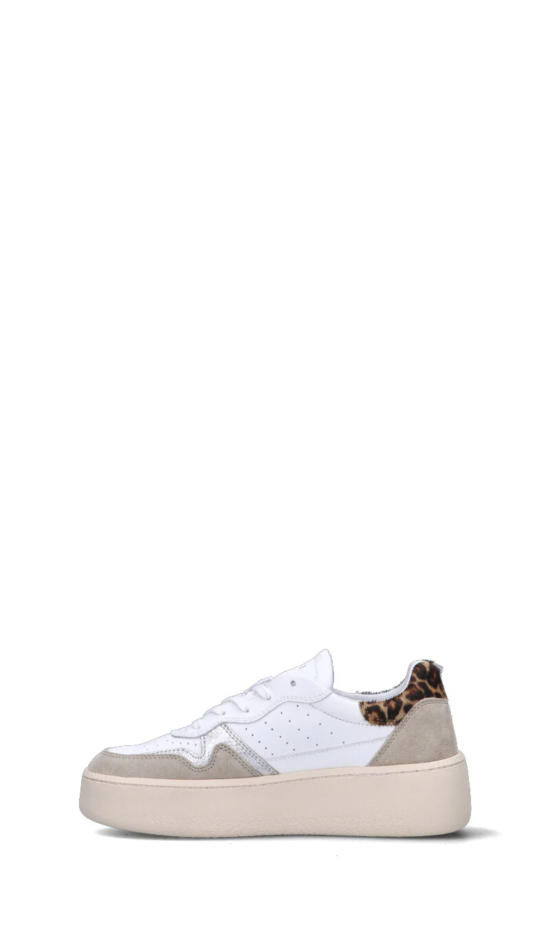 D.A.T.E. Sneaker donna bianca/beige in pelle - Image 4