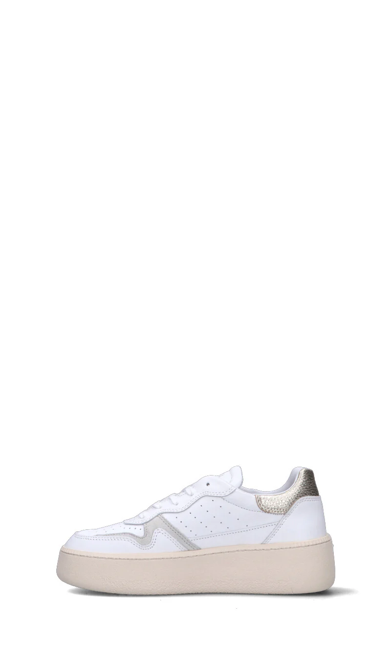 D.A.T.E. Sneaker donna bianca/oro in pelle - Image 4