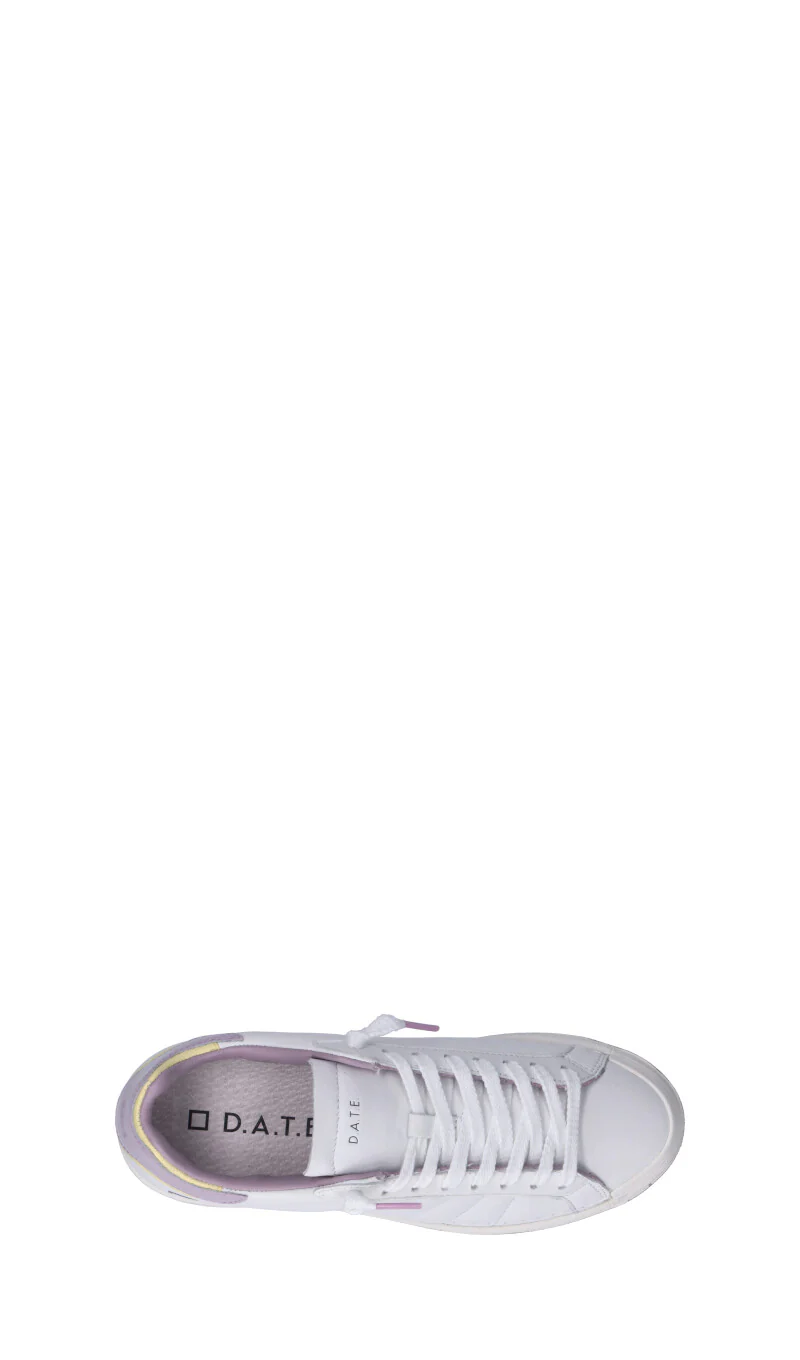 D.A.T.E. BASE SOFT Sneaker donna bianca/lilla in pelle - Image 5