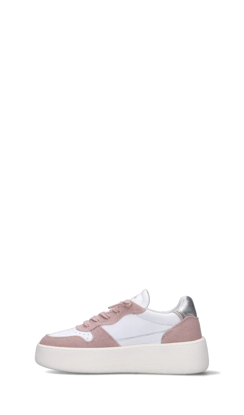 D.A.T.E. COURT PLATFORM Sneaker donna bianca/rosa - Image 4
