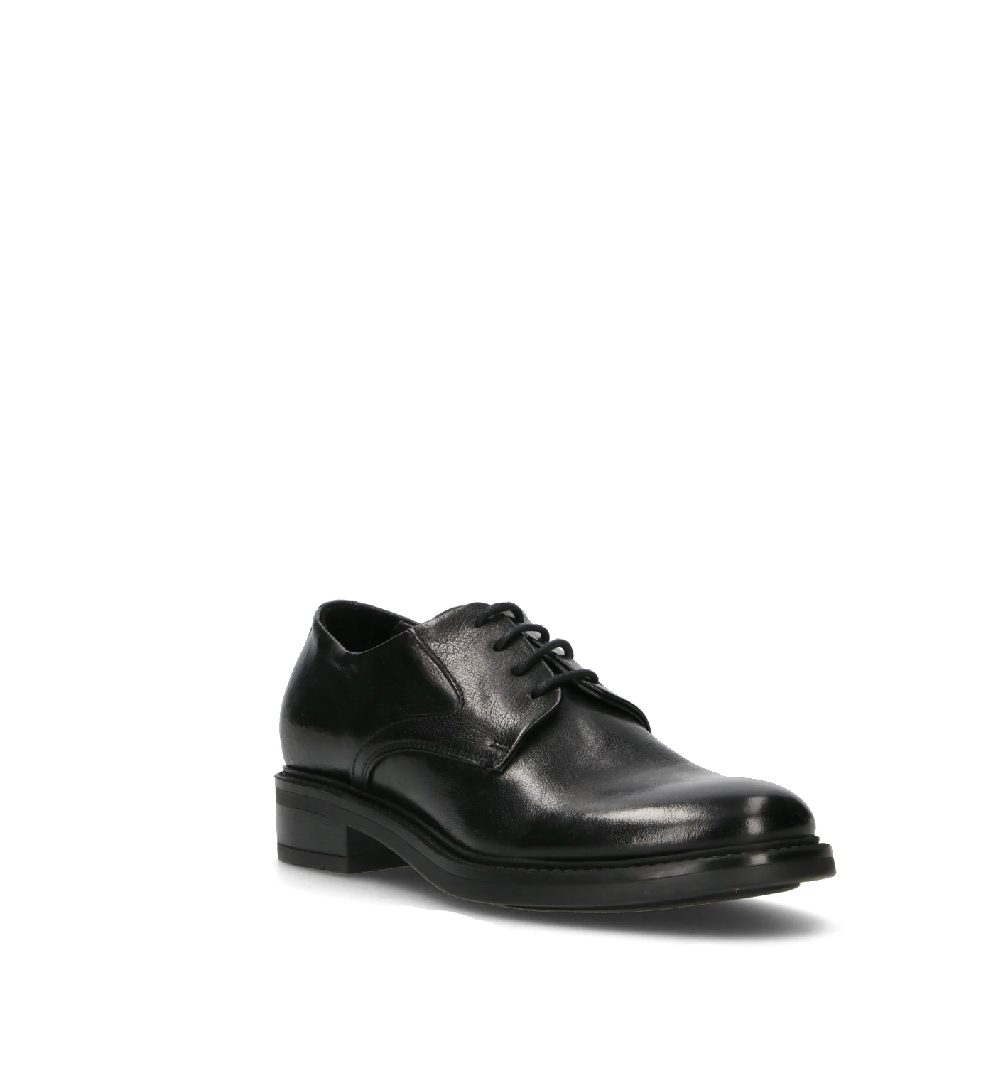 HUNDRED 100 Stringata donna nera in pelle - Image 2