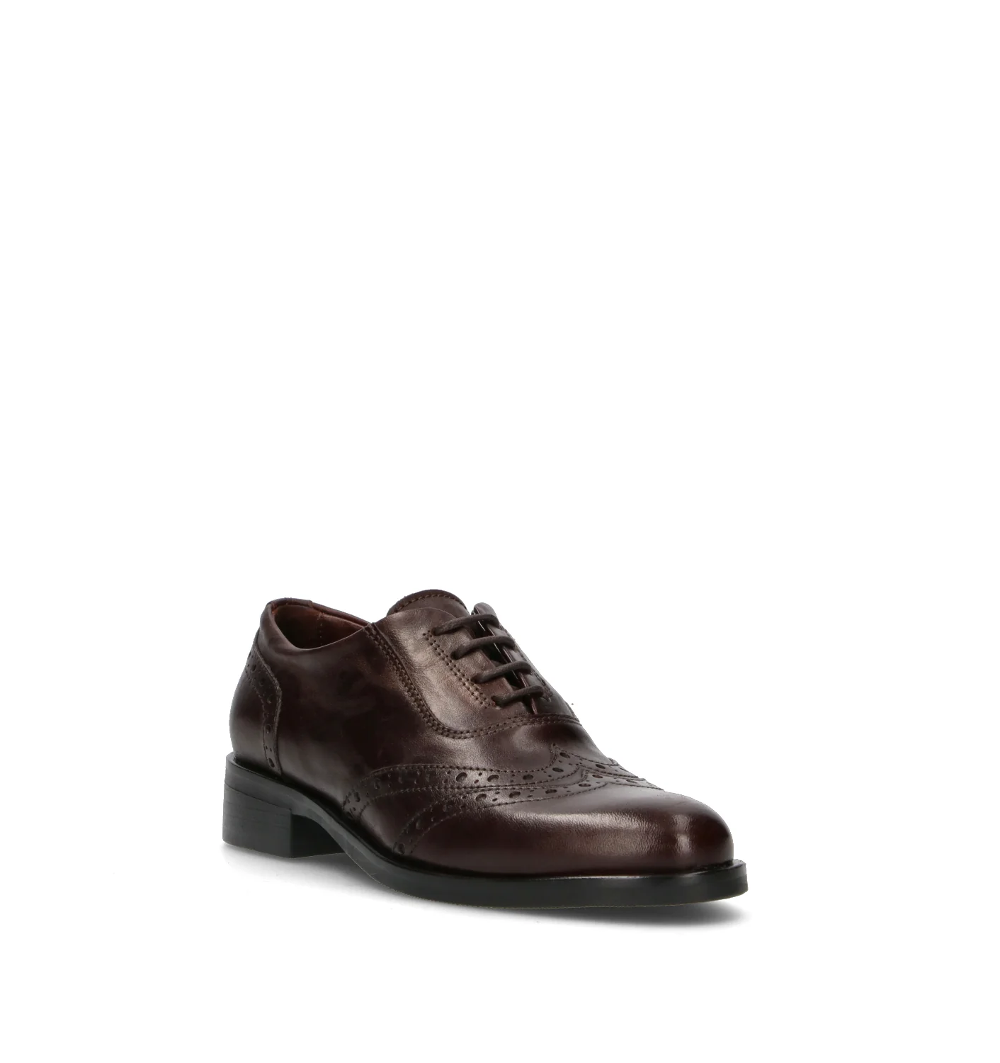 HUNDRED 100 Stringata donna marrone in pelle - Image 2