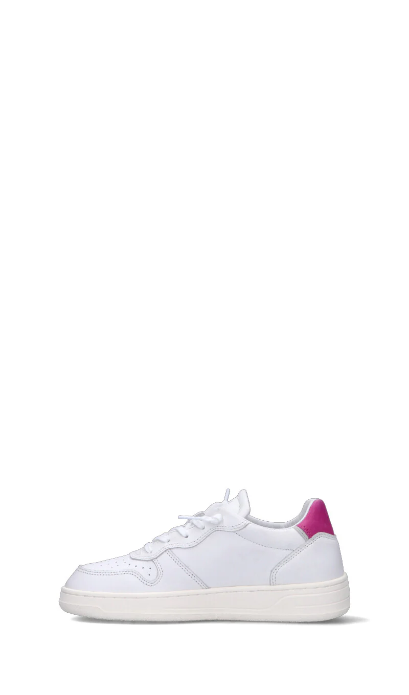 D.A.T.E. COURT CALF Sneaker donna bianca/fucsia in pelle - Image 4