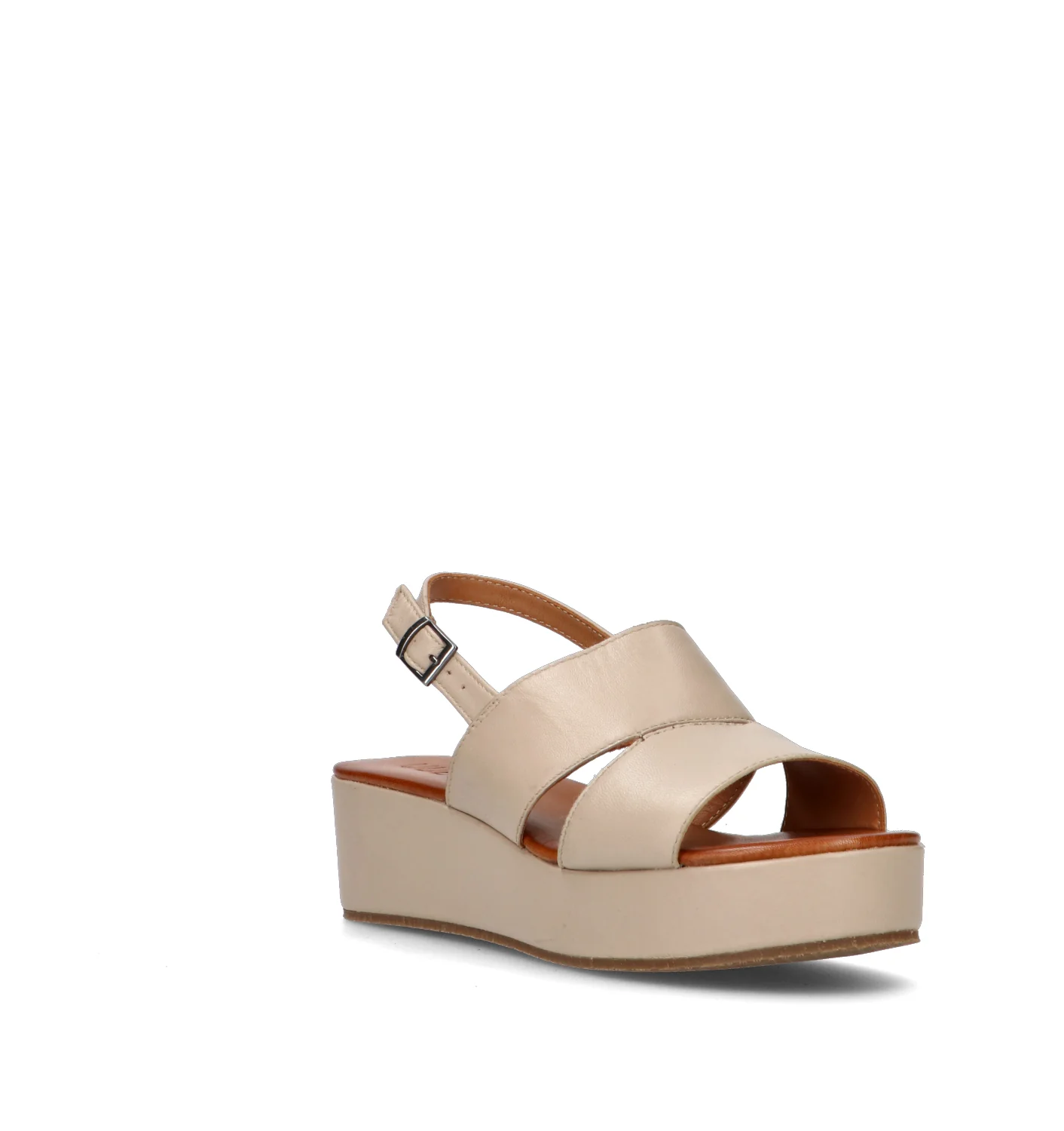 VUEVA Sandalo donna beige in pelle - Image 2