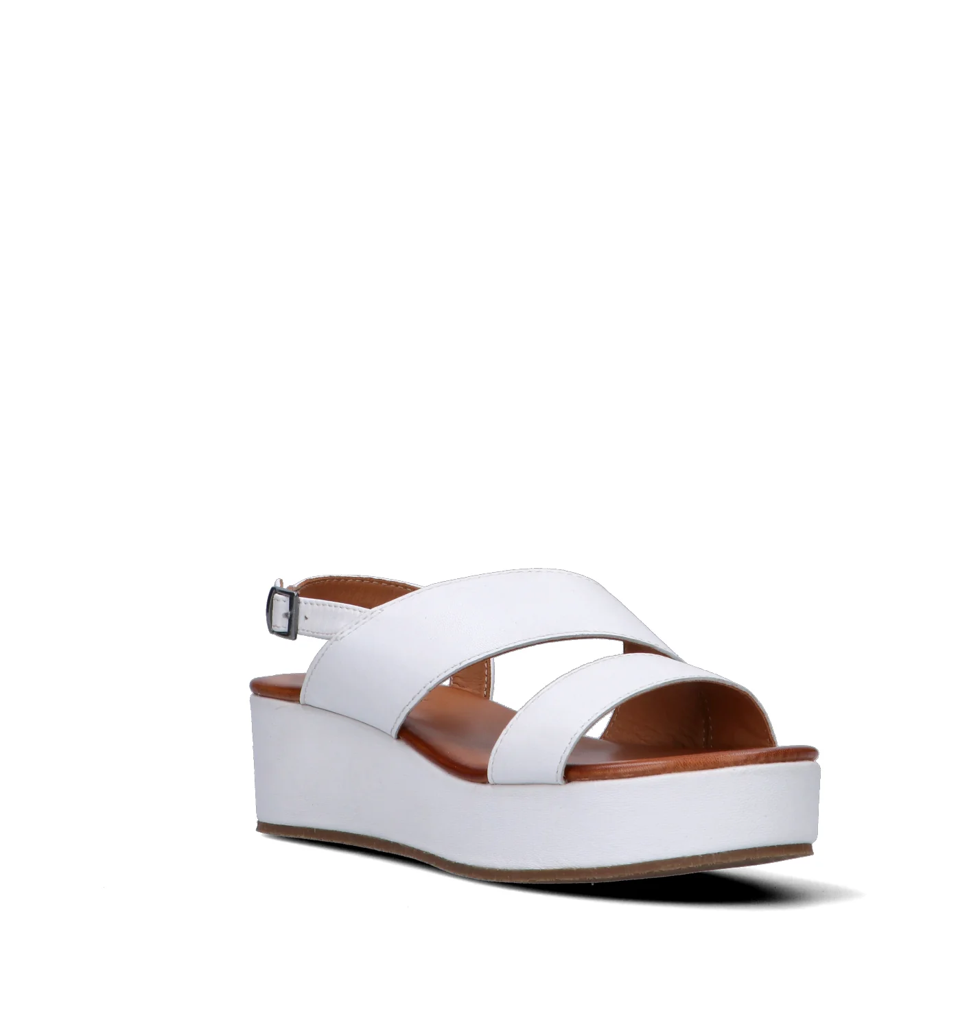 VUEVA Sandalo donna bianco in pelle - Image 2