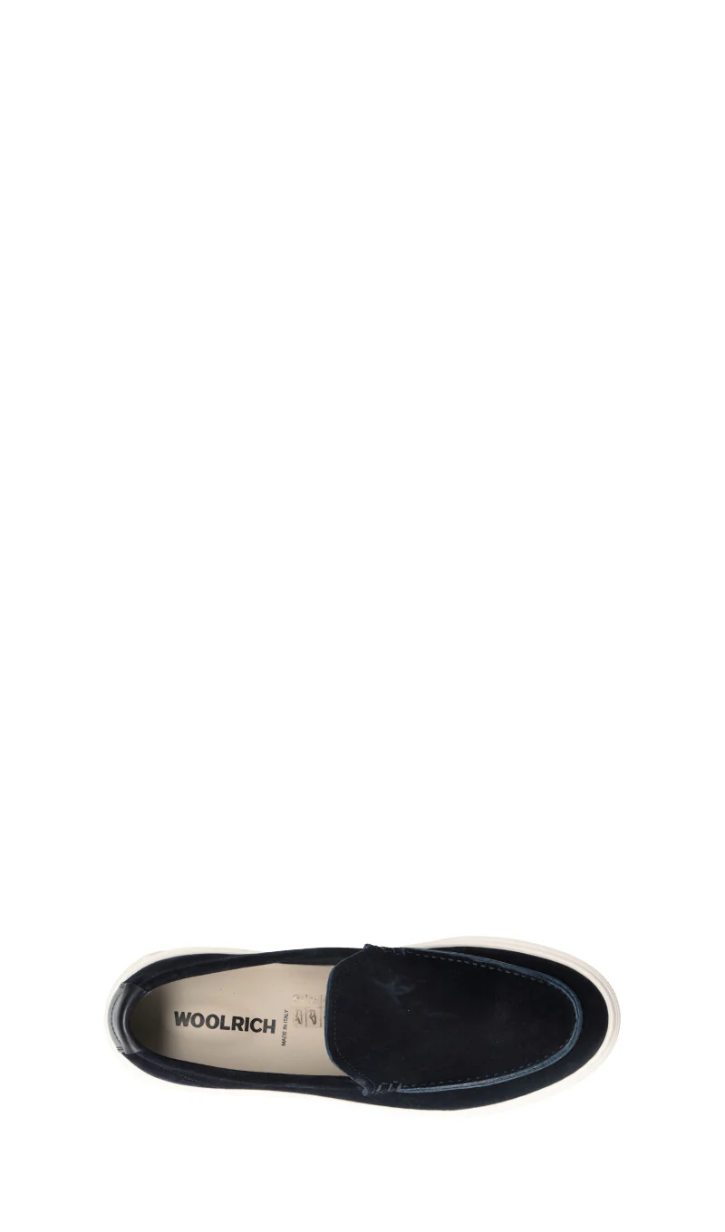 WOOLRICH Slip on uomo blu in suede - Image 5