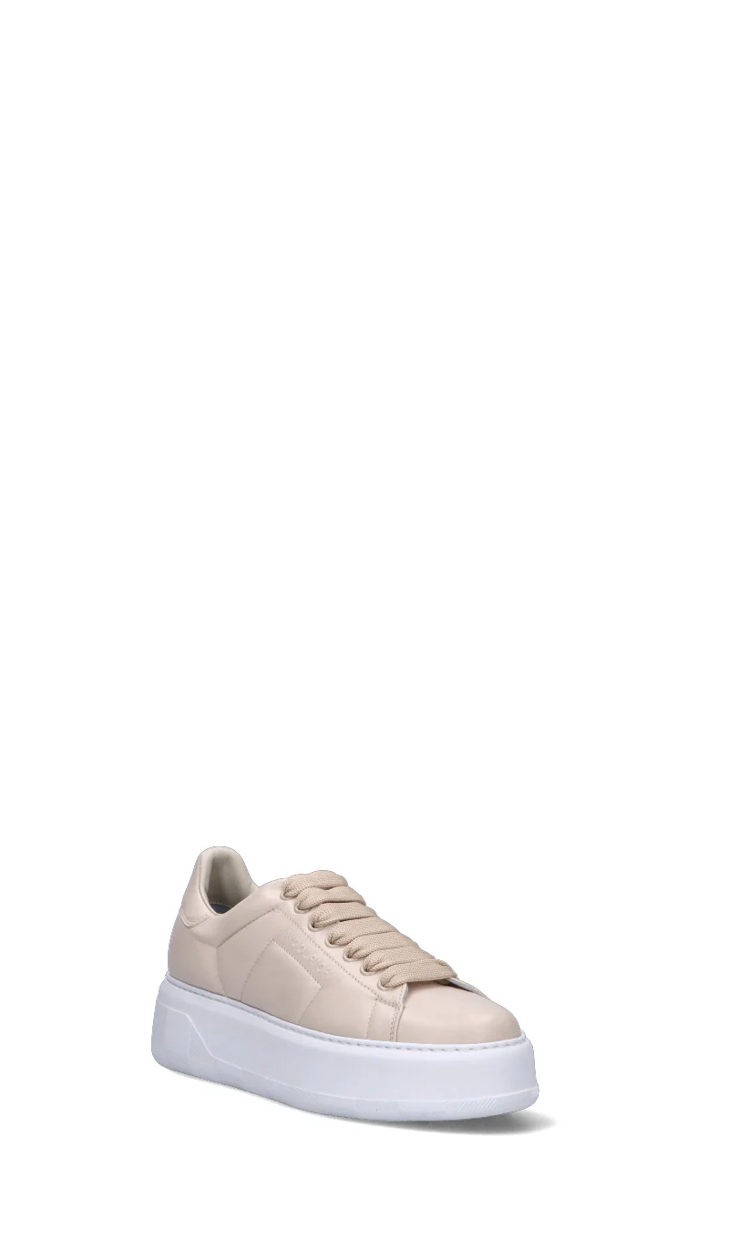 WOOLRICH Sneaker donna beige in pelle - Image 2