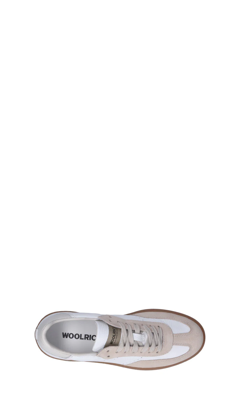 WOOLRICH Sneaker donna bianca/beige in pelle - Image 5