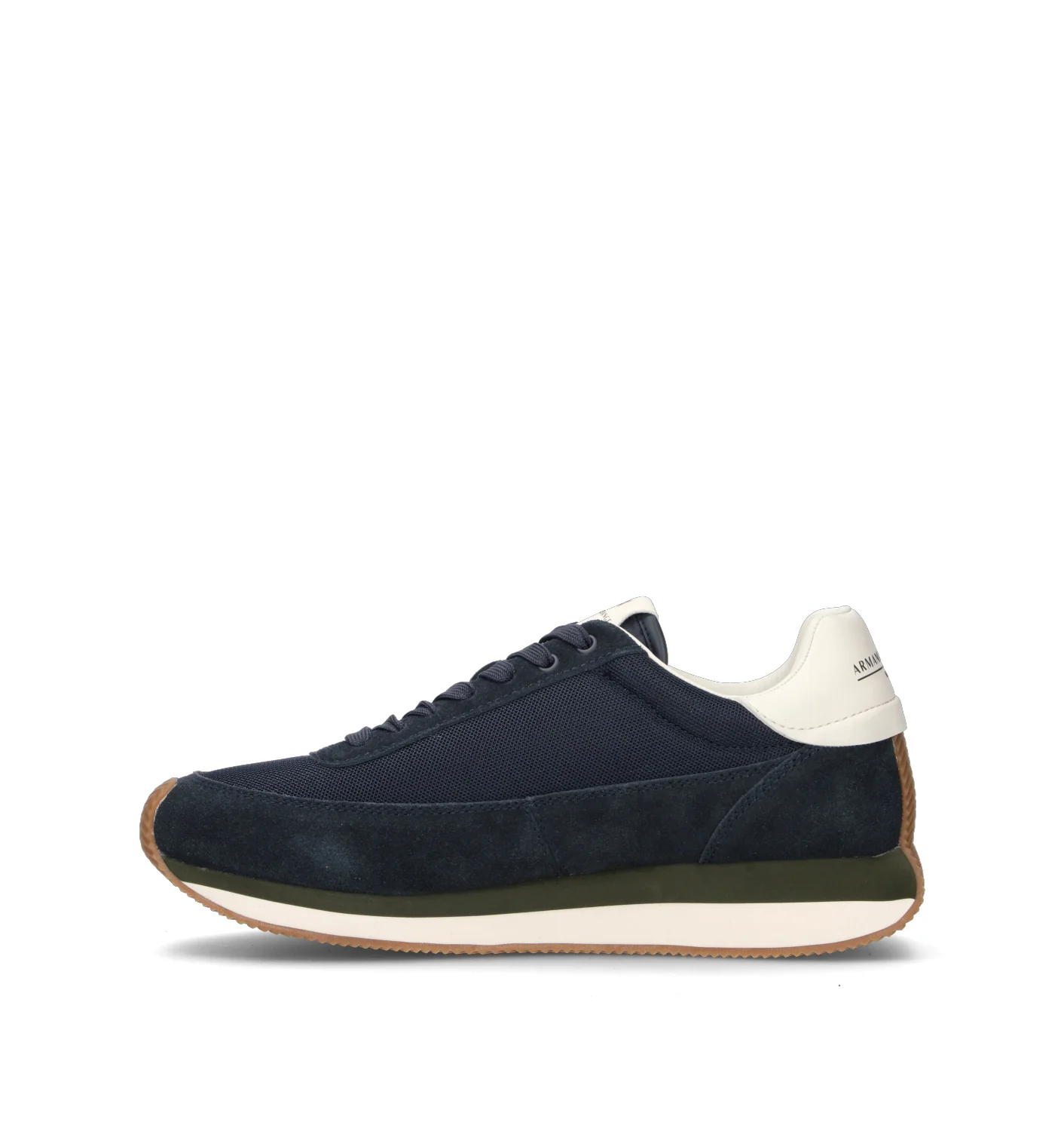 ARMANI EXCHANGE Sneaker uomo blu in suede - Image 4