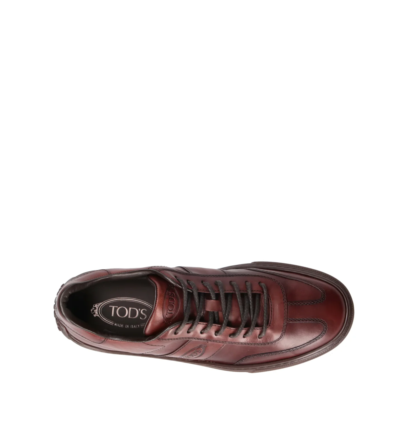 TOD'S Sneaker uomo marrone in pelle - Image 5