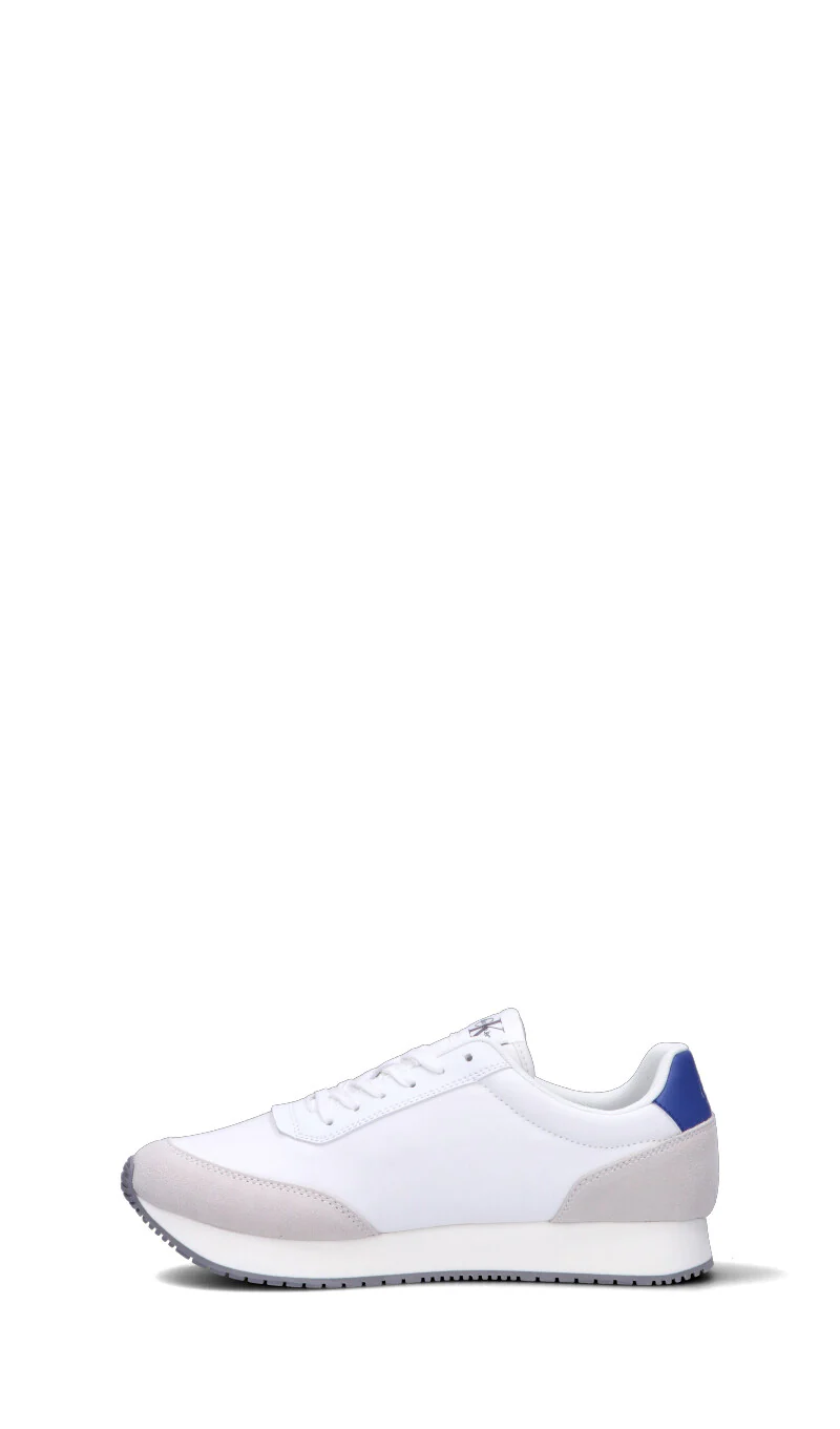CALVIN KLEIN JEANS Sneaker uomo bianca, blu e grigia in suede - Image 4