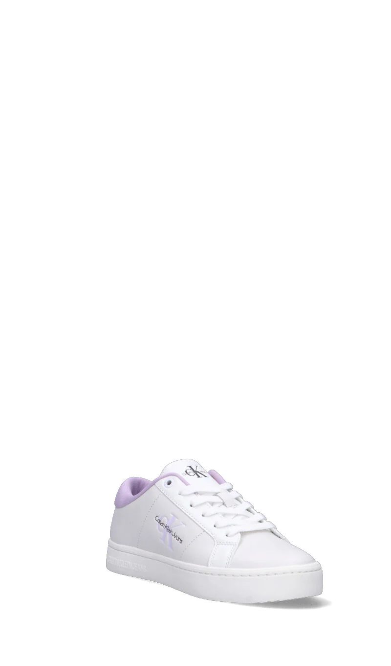 CALVIN KLEIN JEANS Sneaker donna bianca/lilla in pelle - Image 2