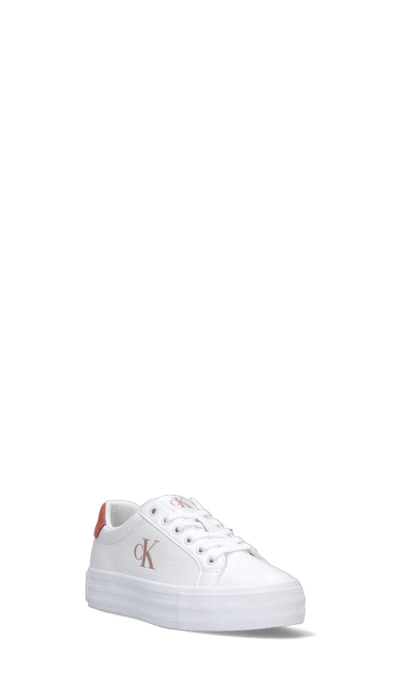 CALVIN KLEIN JEANS Sneaker donna bianca/toscana in pelle - Image 2