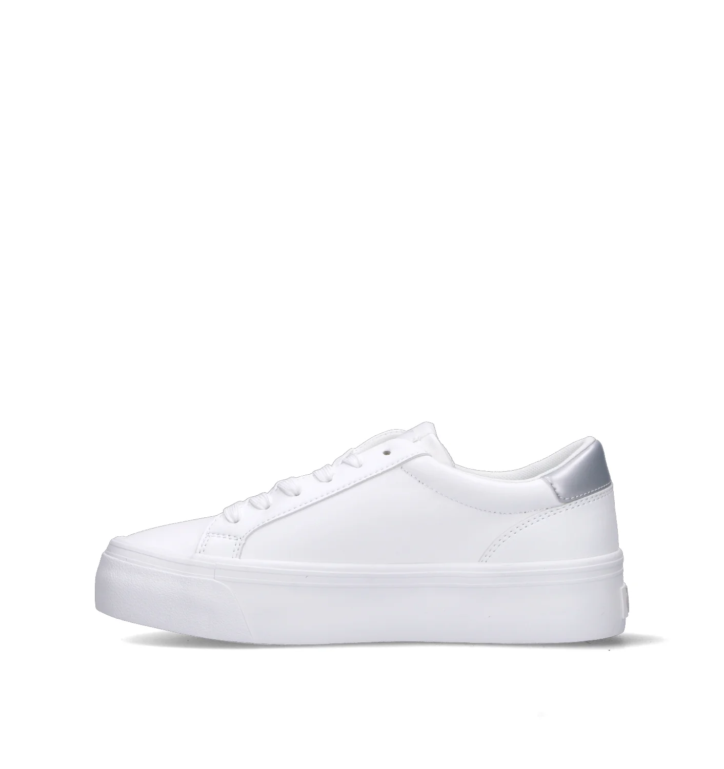 CALVIN KLEIN JEANS Sneaker donna bianca/argento - Image 4
